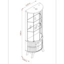 Ver imagem 6 de Conjunto Buffet e Cristaleira Porta Curva Pés Palito LED Cumaru/Opala Monza e Marina