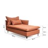 Sofá Modular Chaise Braço Lateral com Pé Metal Sôma CabeCasa MadeiraOriginals - 4