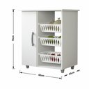 Ver imagem 3 de Balcão Multiuso 4571 MDP 1 Porta 3 Cestas Móveis Sul
