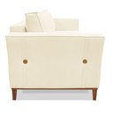 Ver mais imagens de Kit 2 Poltronas e Sofá Living 2 Lugares 1,90m Vega Linho Pés Castanho - Pallazio Dourado
