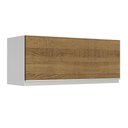 Ver imagem 1 de Armário de Cozinha Aéreo 80 cm 1 Porta Suspensa Branco/Rustic Glamy Madesa