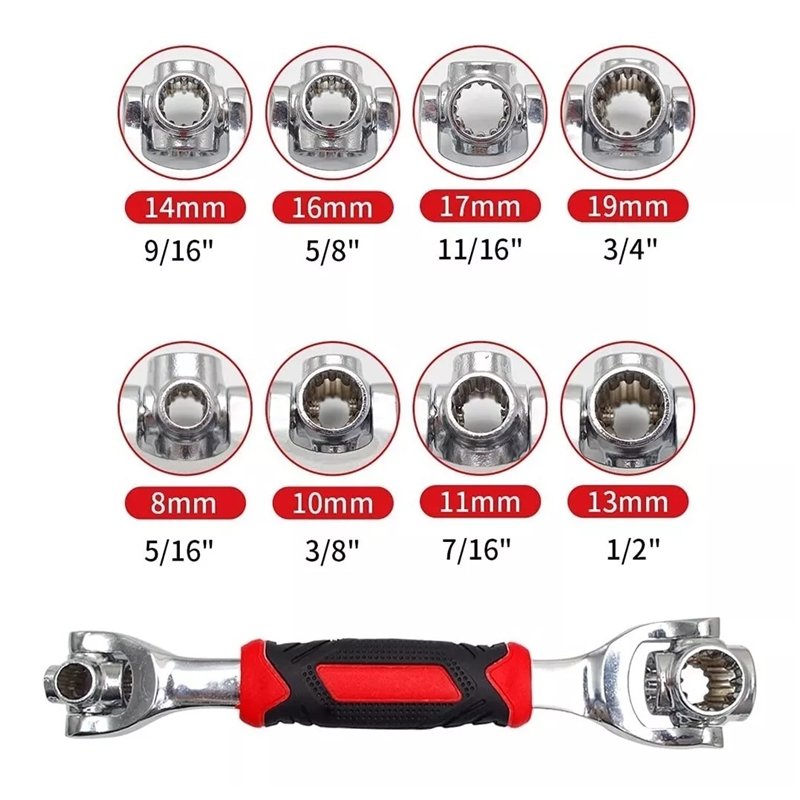 Chave Multifuncional 48 em 1 360º Universal – Fox Home: Versatilidade e Precisão em Uma Única Ferram - 3