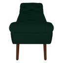 Ver imagem 4 de Puff Recamier Calçadeira 195cm Pés Palito Madeira Vêneto P02 Veludo Verde Musgo - Mpozenato