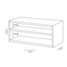 Rack Sala Natural de Chão para Tv Ate 32 Polegadas em Mdf - 2