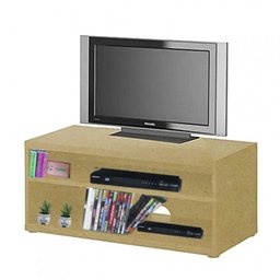 Rack Sala Natural de Chão para Tv Ate 32 Polegadas em Mdf - 3