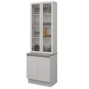Ver imagem 3 de Kit Balcão + Cristaleira 70cm Branco Glamy Madesa 01