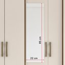 Ver imagem 5 de Guarda Roupa Casal 6 Portas 3 Gavetas 163 Cm B23 Nature Off White Briz