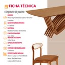 Ver imagem 6 de Sala de Jantar Mesa Vênus 240cm Tampo Laminado Canto Barril e 8 Cad Noronha Premium