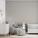 Ver imagem 2 de Papel de Parede Vinílico Xadrez Vichi Cinza Chumbo 4416 53cmx10m