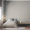 Ver imagem 3 de Papel de Parede Vinílico Xadrez Vichi Cinza Chumbo 4416 53cmx10m