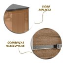 Ver imagem 3 de Balcão com Tampo 100% MDF e Gaveta Basculante Vidro Reflecta para Lavanderia Carvalho Rústico Off