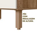 Ver imagem 5 de Balcão com Tampo 100% MDF e Gaveta Basculante Vidro Reflecta para Lavanderia Carvalho Rústico Off