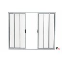 Ver imagem 2 de Janela Vitro 4 Folhas 100x120 S/grade Alumínio Branco