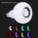 Ver imagem 1 de Lâmpada Led 12w E27 Rgb Colorida com Caixa de Som