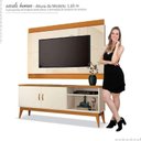 Ver imagem 6 de Rack Com Painel Para TV 60 Polegadas Star Legacy EDN Off White/Cedro