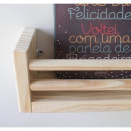 KIT 2 PRATELEIRAS MADEIRA PINUS PARA DECORAÇÃO E ORGANIZAÇÃO - SELENA - 2