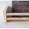 KIT 2 PRATELEIRAS MADEIRA PINUS PARA DECORAÇÃO E ORGANIZAÇÃO - SELENA - 2