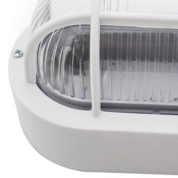 arandela tartaruga poptem oval branca 20cm - 3