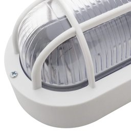 arandela tartaruga poptem oval branca 20cm - 4