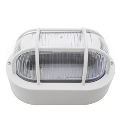 arandela tartaruga poptem oval branca 20cm - 2