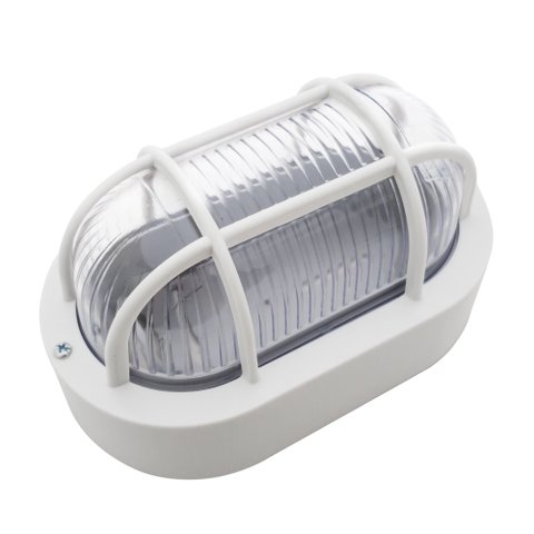 arandela tartaruga poptem oval branca 20cm