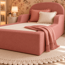 Ver imagem 6 de Cama Montessoriana Infantil Solteiro Estofada com Colchão e Proteção Lateral - Rosa