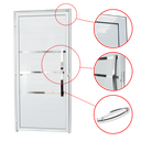 Ver imagem 2 de Porta Alumínio Lambril Evolution c/Puxador D.Branco 90 Brimak