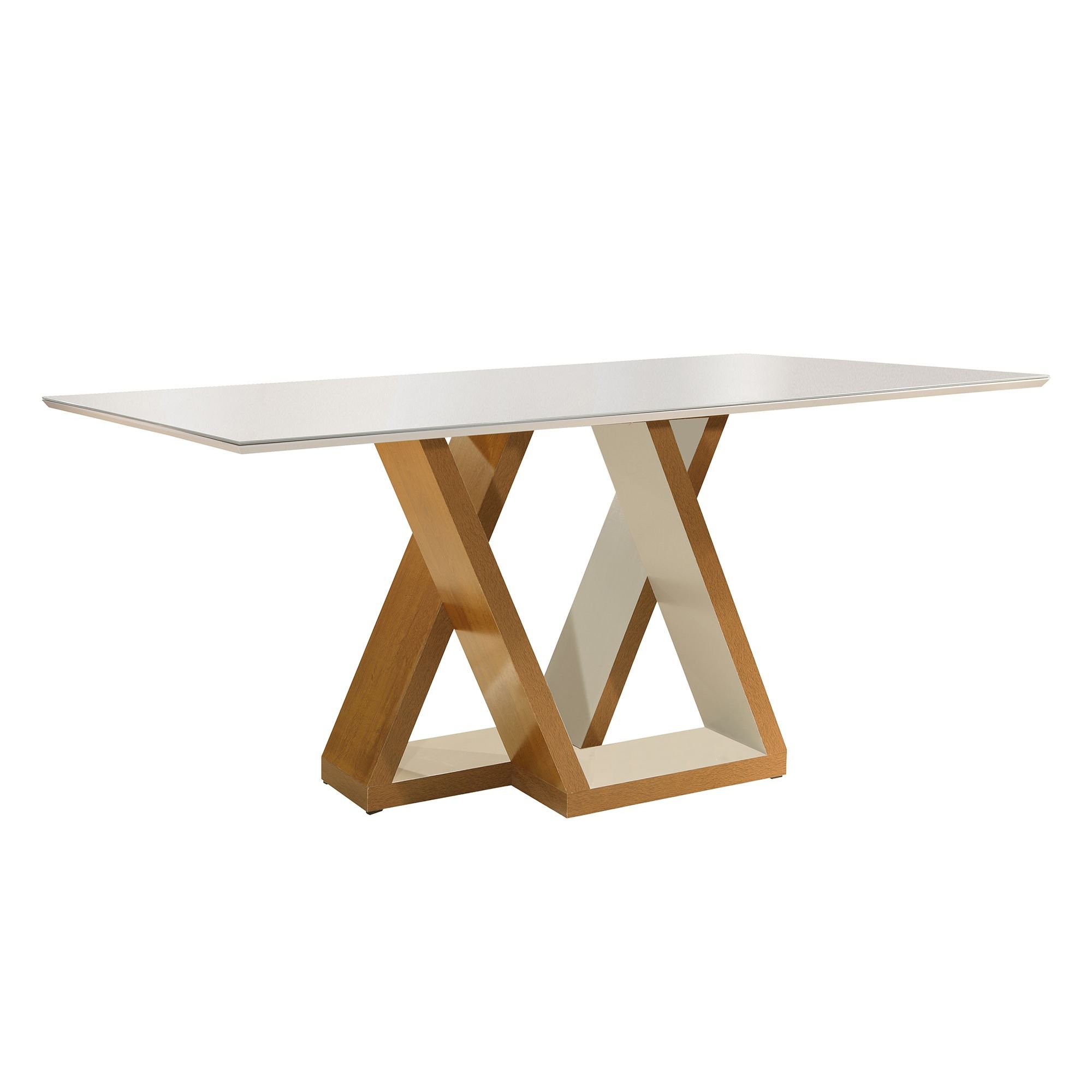 Mesa de Jantar Tampo Vidro Slim Plus 170x90cm Laguna Espresso Móveis - 10