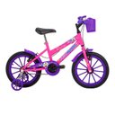 Ver imagem 5 de Bicicleta Aro 16 Infantil Menina - Free Action Rodinha Kiss