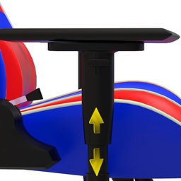Cadeira Gamer Premium até 150kg Azul/vermelha - Elg - 7
