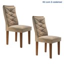 Ver imagem 1 de Kit 2 Cadeiras Estofadas Germany Espresso Móveis