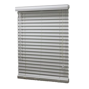 Persiana Horizontal Pvc 50mm Forest Branca 60 (L) X 160 (A) C/ Bandô 0,60 x 1,60 Tipo Madeira - Luxo
