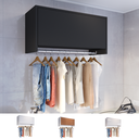 Ver imagem 4 de Armário para Lavanderia com Cabideiro Suspenso Delta - Preto