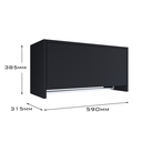 Ver imagem 7 de Armário para Lavanderia com Cabideiro Suspenso Delta - Preto