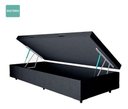Ver imagem 3 de Cama Box Baú Solteiro Suede Preto 42x88x188