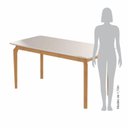 Ver imagem 5 de Escrivaninha Mesa Escritório 1,20 x 0,80 Pés em Madeira Maciça Tampo com Vidro Alegra Laranja/Cinamomo/Off