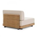 Ver imagem 3 de Sofá Modular Imperador para Área Externa Varanda Jardim Piscina em Madeira Cumaru com Tecido Imperme