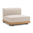 Ver imagem 2 de Sofá Modular Imperador para Área Externa Varanda Jardim Piscina em Madeira Cumaru com Tecido Imperme