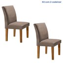 Ver imagem 1 de Kit 2 Cadeiras Estofadas Espanha Espresso Móveis