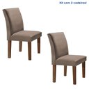 Ver imagem 1 de Kit 2 Cadeiras Estofadas Espanha Espresso Móveis