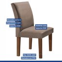 Ver imagem 5 de Kit 2 Cadeiras Estofadas Espanha Espresso Móveis