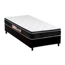 Ver imagem 1 de Cama Box Solteiro: Colchão Espuma D45 Castor Black e White Air + Base Crc Courano Black(88x188)