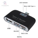 Ver imagem 3 de Adaptador Type-C Card Reader e USB Smart 4EM1 Multifuncional
