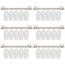 Ver imagem 1 de Conjunto 6 Organizadores Porta Taças 42cm Suportes para Pendurar Taças Dourado