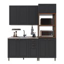 Ver imagem 2 de Armário de Cozinha Modulada Compacta Fidelitá Nara 100% MDF 3 Peças 190cm 10 Portas 2 Gavetas sem