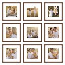Ver imagem 2 de Kit Quadro Porta Retrato 32X32 - Foto 20X20 - Paspatur Branco:Moldura Ype/Kit com 9 Unidades