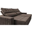 Ver imagem 4 de Sofá Retrátil e Reclinável 2,35m Cama inBox Big Star com SoftGel D40 Velupluma Café