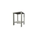 Ver imagem 1 de Mesa de Cabeceira Mesa de Apoio Mesa Auxiliar Mesa Lateral. Cor: Branco e Cinza