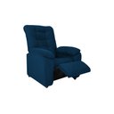 Ver imagem 1 de Poltrona Reclinável Onix 1 Lugar Veludo Light Azul Matrix