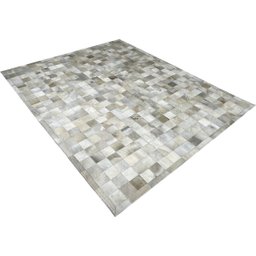 Tapete de Couro Bege Claro 2,00x2,50 com Bordas Peça 10x10cm - 2